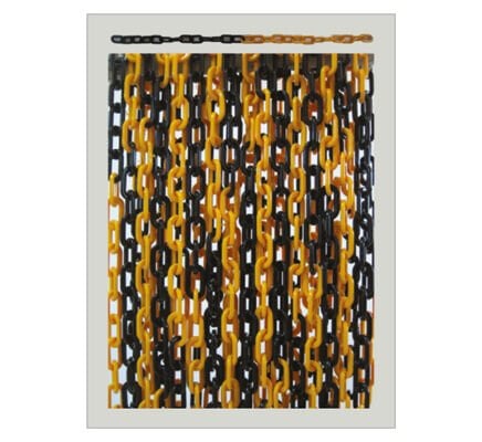 Plastik Zincir Sarı Siyah Plastik Otopark Zinciri Plastik Trafik Zinciri 8mm