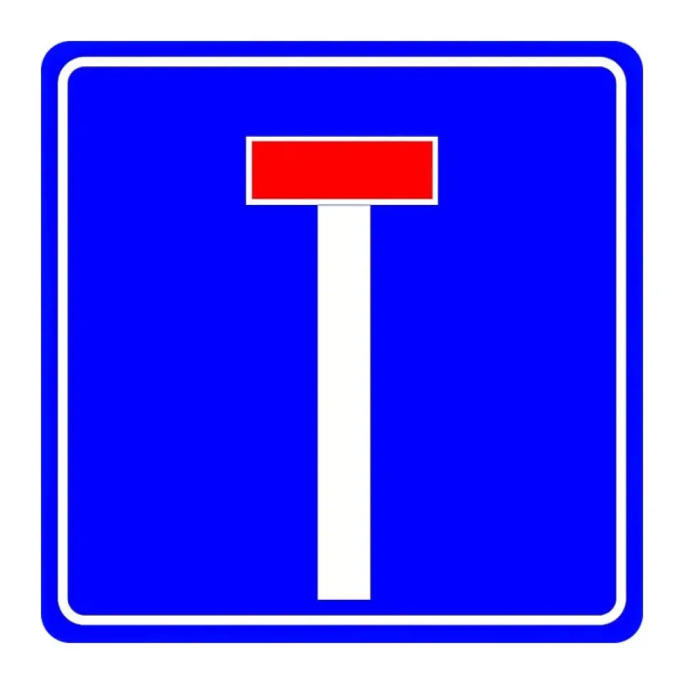 İleri Çıkmaz Yol Levhası Trafik Bilgi İşareti Çıkmaz Yol Tabelası Anlamı