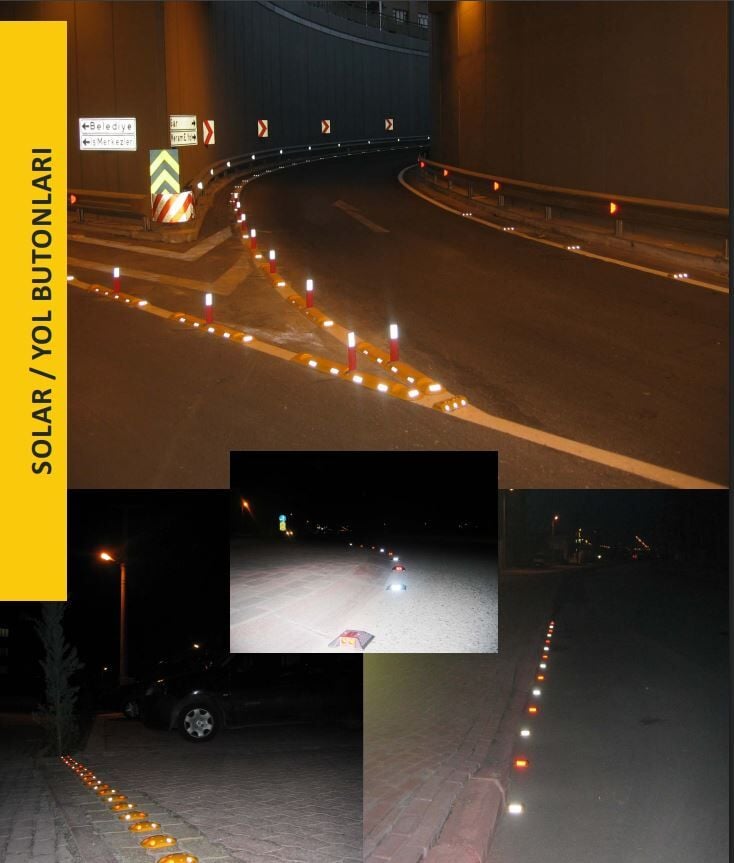 Güneş Enerjili Buton Ledli Solar Yol Butonu Trafik Yol Butonu Ankara Fiyatı