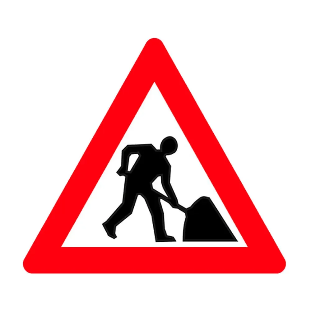 Yolda Çalışma Var Levhası Anlamı Yol Çalışması Yol Trafik Tabelası T-15