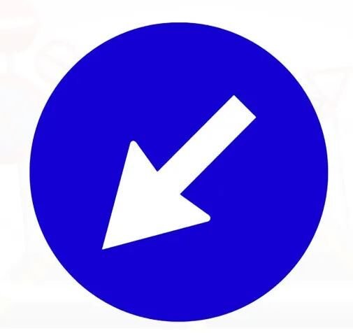 Soldan Gidiniz Levhası İşareti Soldan Gidiniz Anlamı Trafik Levhası TT-36b