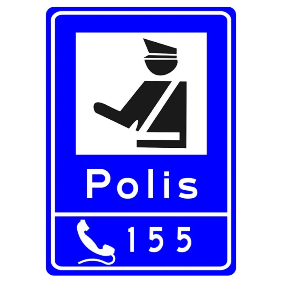 Polis Levhası Trafik Bilgi İşareti Polis Levhası ve Anlamı Tabelası Fiyatı
