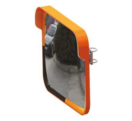 Kırılmaz Ayna, Akrilik Ayna, Bombeli Trafik Aynası Kare  40x60 cm Kare Sarı