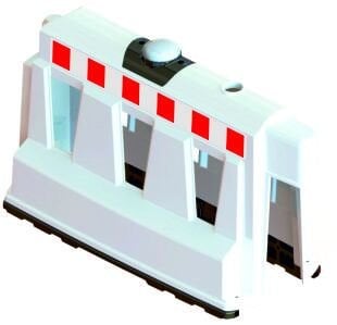 Güvenlik Bariyeri  Sarı / Kırmızı 60x100x40 cm Evelüx Marka