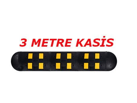 Yol Kasisleri Fiyatları Kauçuk Hız Kesici Kasis Kauçuk Şaseli Yol Kasisi 3 Metre (50x40 cm)