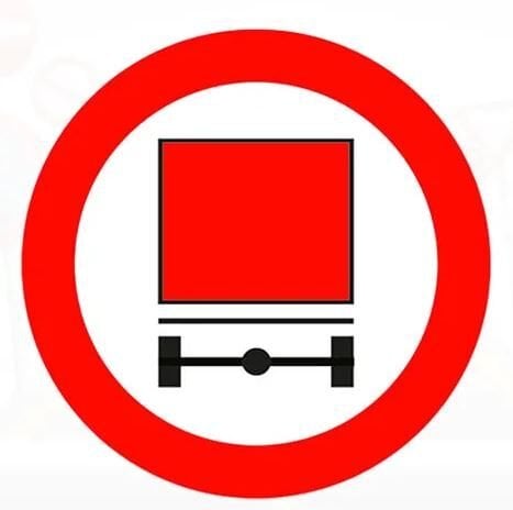 Tehlikeli Madde Taşıyan Taşıt Giremez Levhası İşareti Tabelası TT-16b