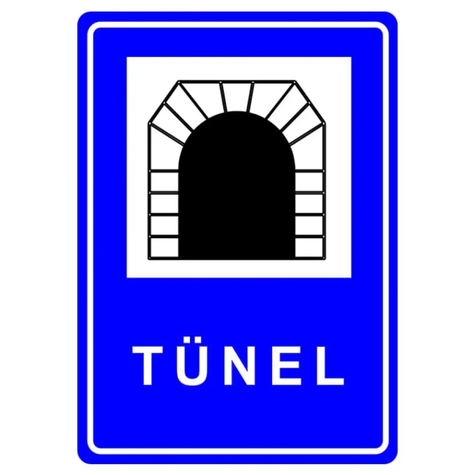 Tünel Levhası Trafik Bilgi İşareti Tünel Girişi Levhası Tabelası Anlamı Fiyatı