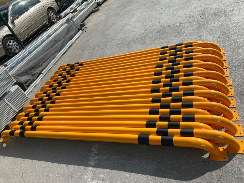 Araba Park Bariyerleri Araç Stoperi Otopark Stoperi Sonlandırma Bariyeri 200 cm Ø60mm Ø76mm