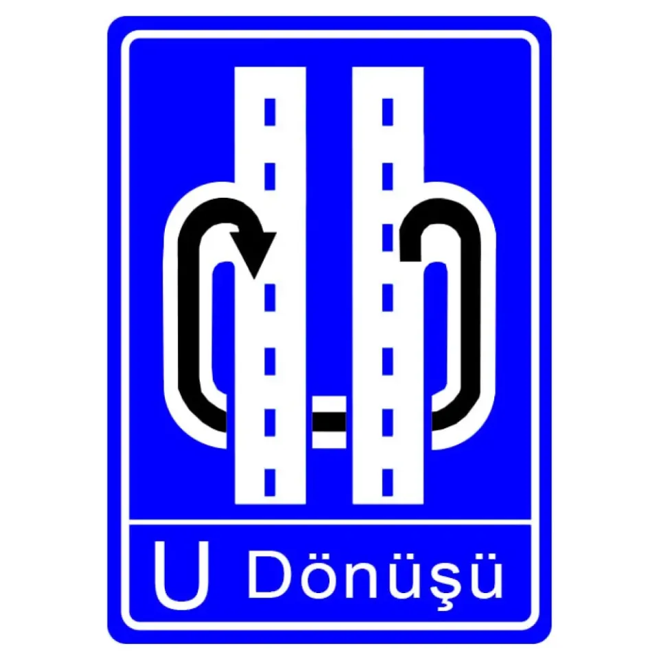 U Dönüşü Trafik İşareti Alt Geçit Levhası Trafik Bilgi İşareti Tabelası Anlamı