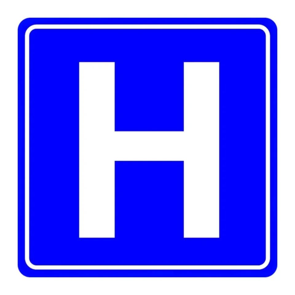 Hastane Levhası Trafik Bilgi İşareti Nedir Hastane Tabelası Anlamı Fiyatı