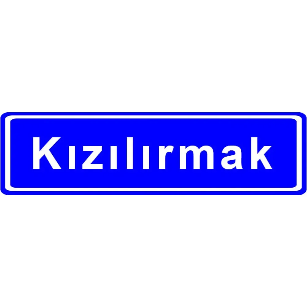 Coğrafi Bilgi Levhası Trafik Tabelası Köprü Nehir Trafik Bilgi İşareti Anlamı (Köprü Nehir)