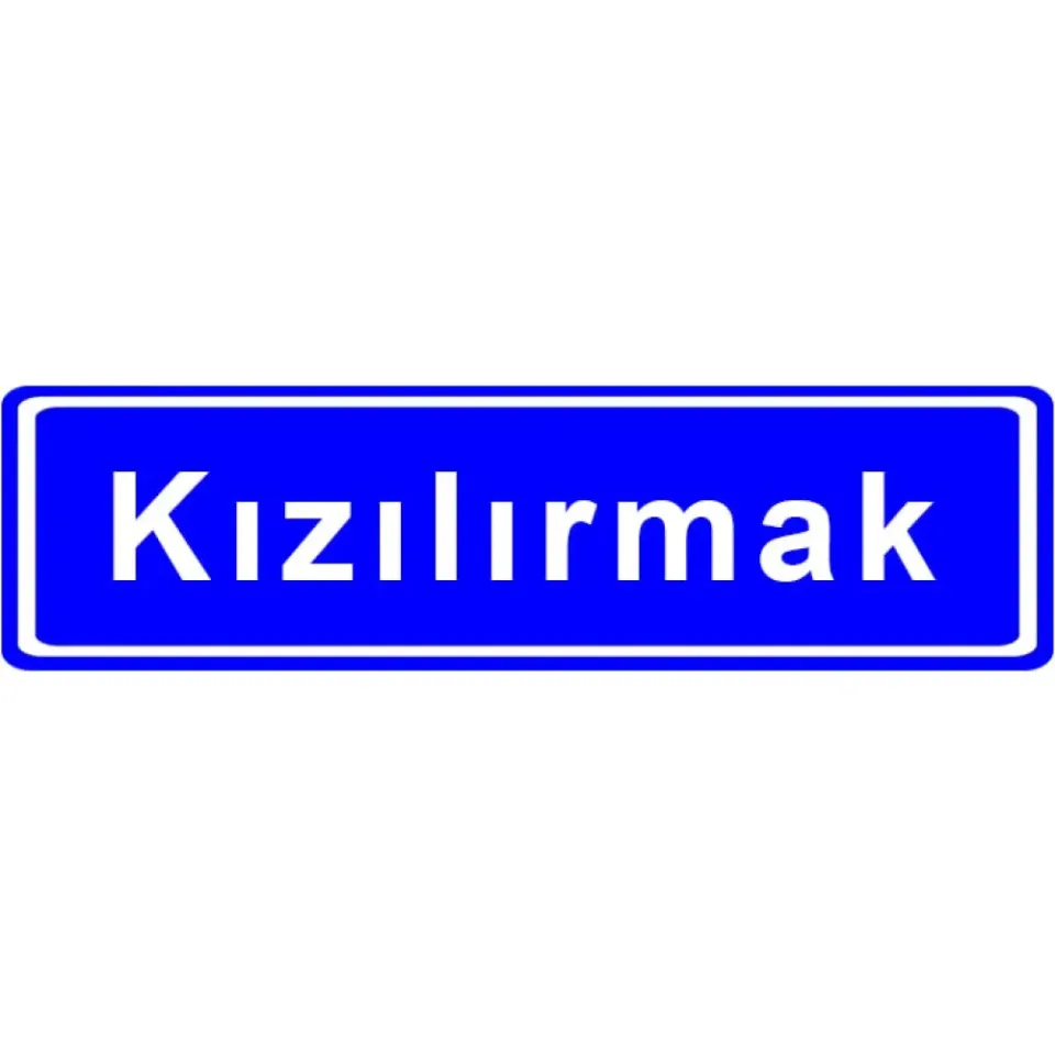 Coğrafi Bilgi Levhası Trafik Tabelası Köprü Nehir Trafik Bilgi İşareti Anlamı (Köprü Nehir)