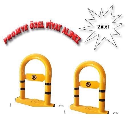Yatar Kişisel Otopark Bariyeri Kilitli Katlanır Bariyer Park Demiri Fiyatı (2 ADET) Sarı