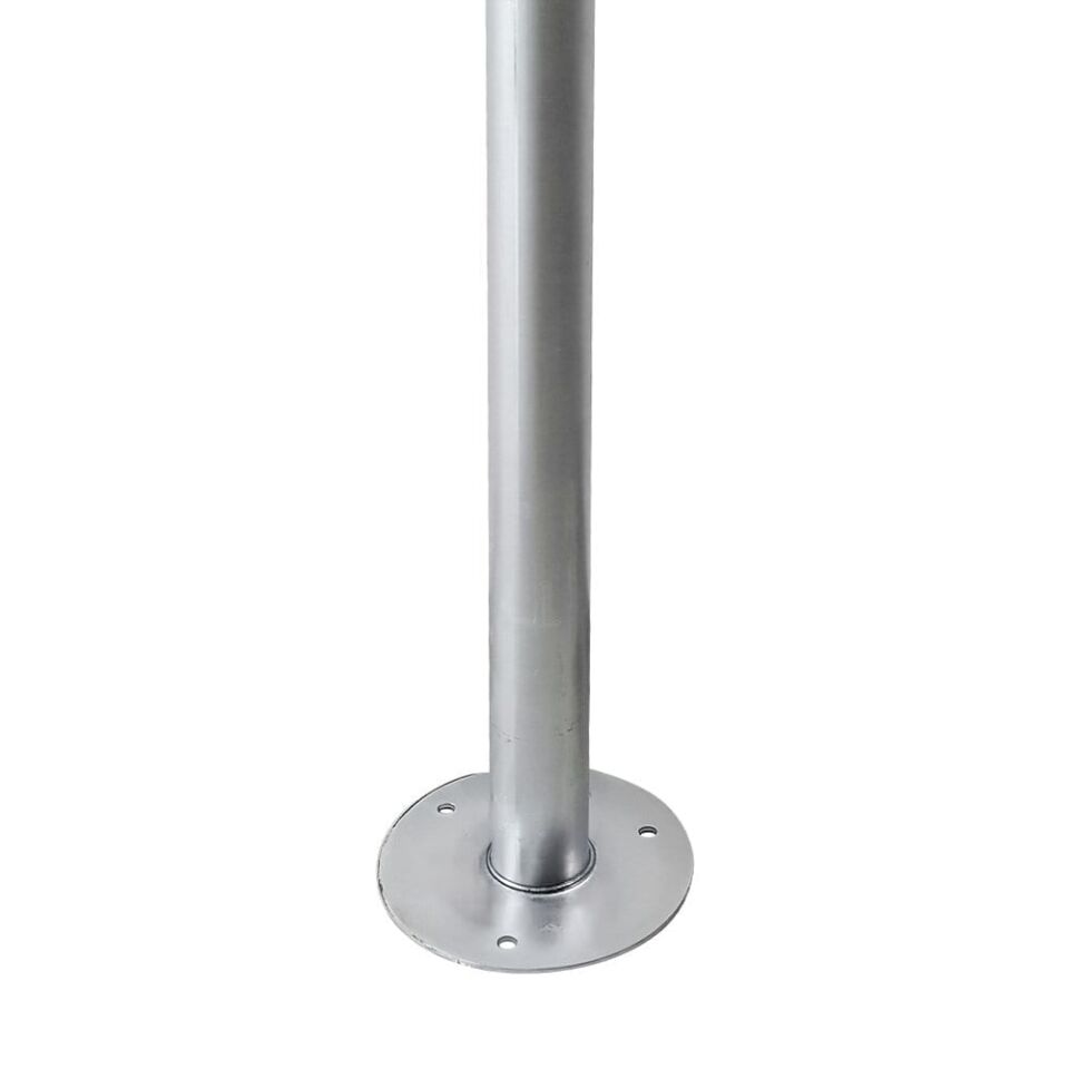 Galvaniz Yuvarlak Direk Levha Direği  Otopark Aynası Direği 2 Metre Q60 mm