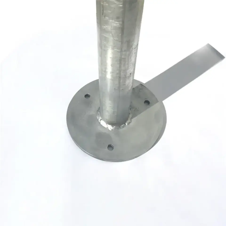 Galvaniz Yuvarlak Direk 2,5 metre 3 mm Flanşlı