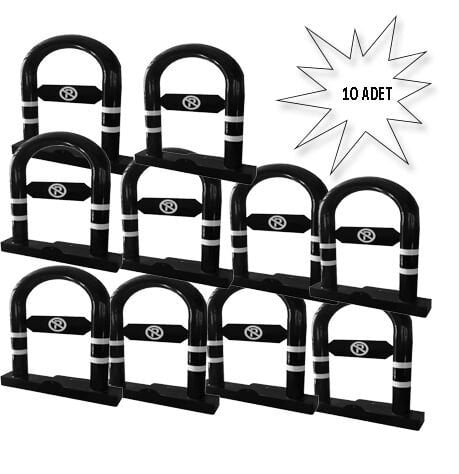 Kilitli Yatar Bariyer Katlanır Otopark Bariyeri Kişisel Araç Demiri Fiyatı Siyah(10lu)