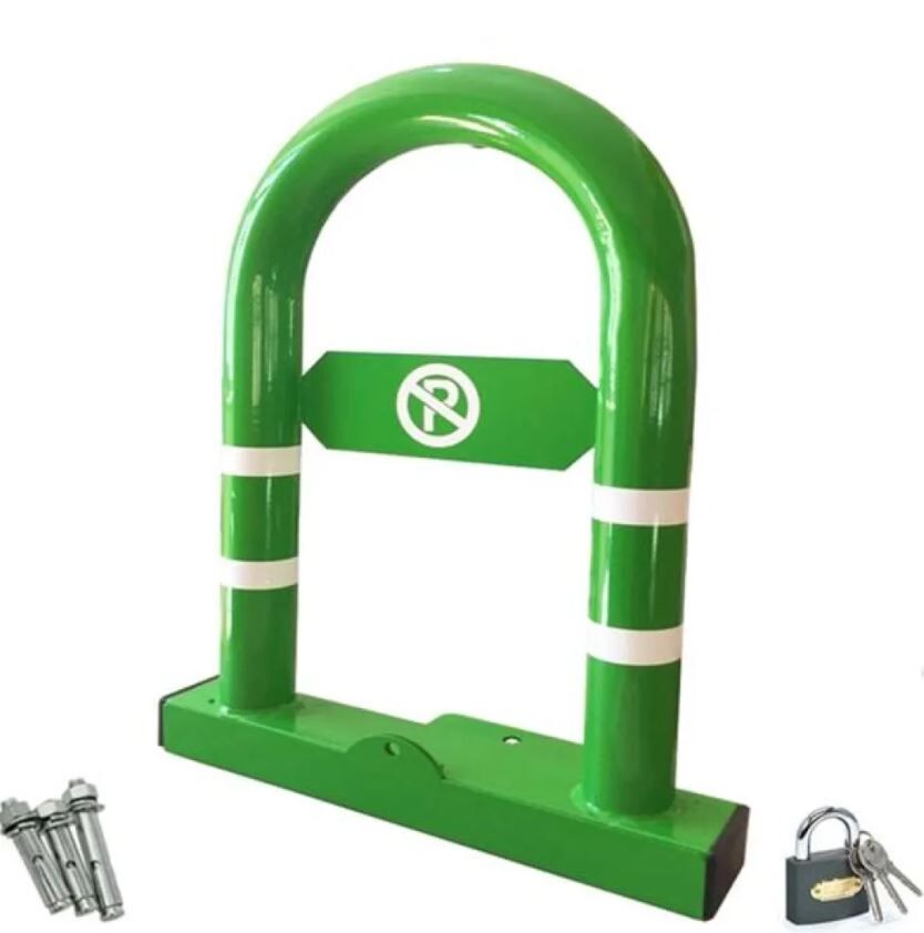 Yatar U Tip Park Bariyeri  Otopark Demiri Park Sorununu Ortadan Kaldırır Kilitli Yatar Bariyer Yeşil