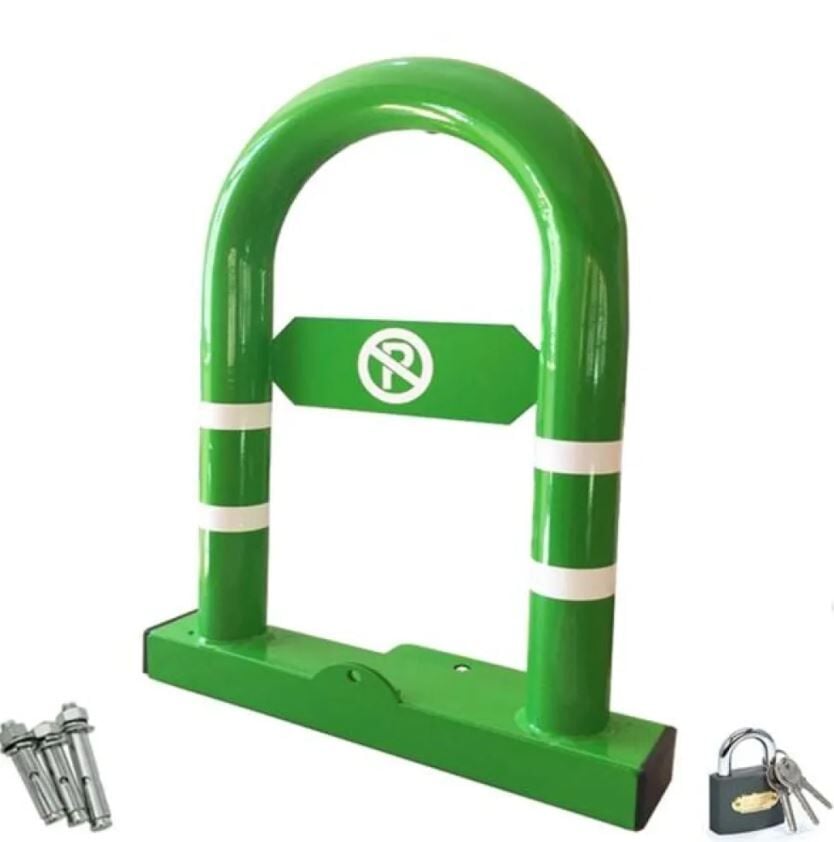 Yatar U Tip Park Bariyeri  Otopark Demiri Park Sorununu Ortadan Kaldırır Kilitli Yatar Bariyer Yeşil