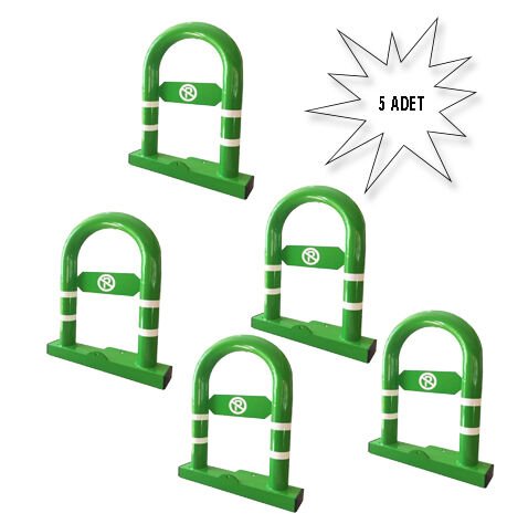 Park Yasak Direkleri Kişisel Otopark Bariyeri Fiyat Yatar Kilitli Bariyer Direk Yeşil(5 li)