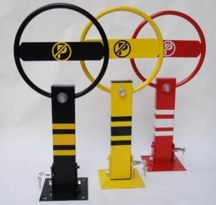 Katlanır Demir Duba Park Bariyeri Kilitli Katlanır Otopark Bariyeri (Gömme Kilitli)