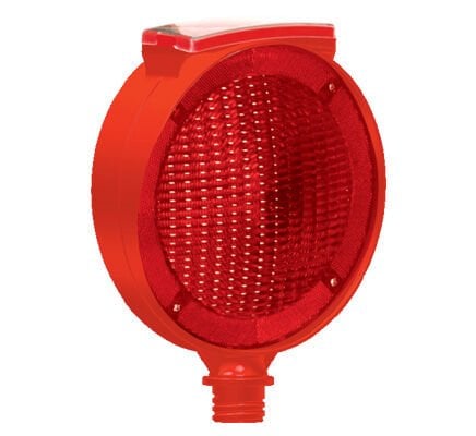 Evelux Flaşör Solar Ledli Flaşör Lamba Fiyatı Uyarıcı Trafik Flaşörü Fiyatı (Kırmızı)  11816 FL K