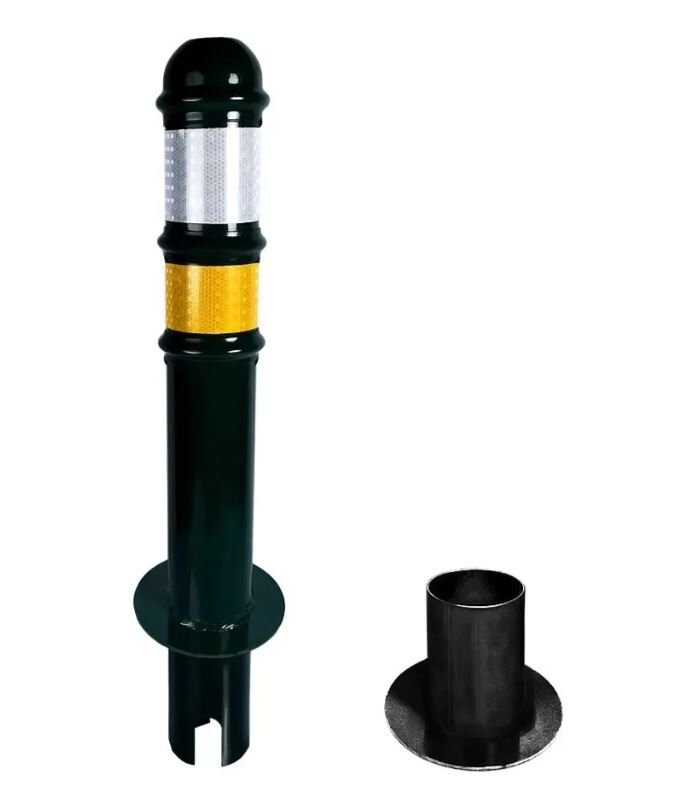 Kilitli Çıkan Direk Kilitli Otopark Direği Ankrajlı Park Bariyeri Park Demiri 160mm 75 cm