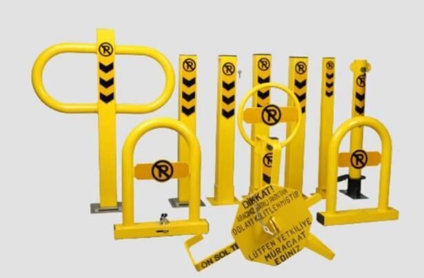 Kişisel Otopark Direği Master Gömme Kilitli Yatar Kalkar Park Bariyeri