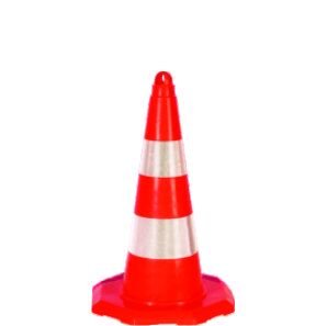 52 cm  Koni Trafik Konisi Plastik Trafik Duba Reflektör Koni Otopark Dubası