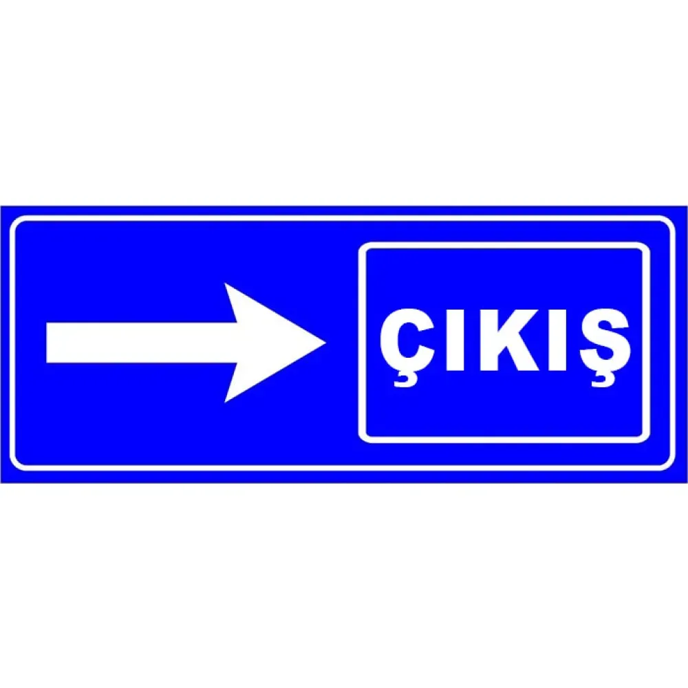 Otopark Çıkış Tabelası Otopark Yönlendirme Levhası İşareti Anlamı Fiyatı (Sağ)