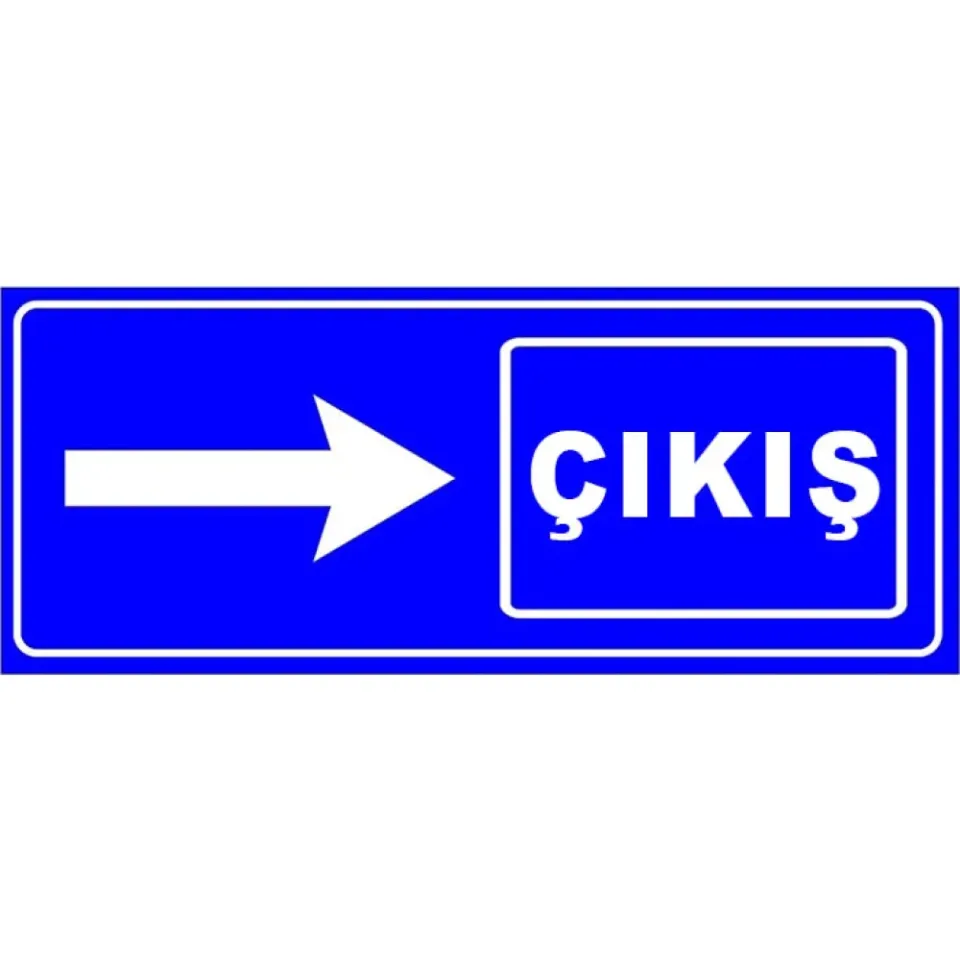 Otopark Çıkış Tabelası Otopark Yönlendirme Levhası İşareti Anlamı Fiyatı (Sağ)