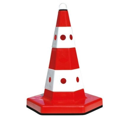 Klasik Kedi Gözlü  Trafik Konisi Fiyatı Otopark Duba Trafik Konisi Ucuz Yol Uyarı Konisi 52 cm