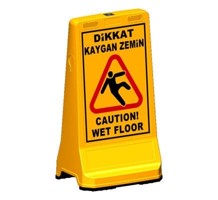 Reklam Dubası Fiyat Uyarı Duba Ultra Levhalı Uyarı Reklam Dubası