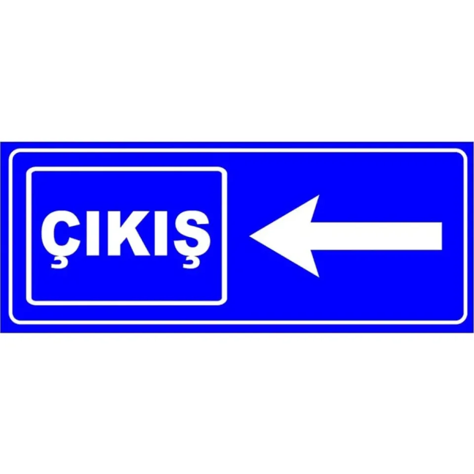 Otopark Çıkış Levhası Otopark Yönlendirme Tabelası İşareti Anlamı Fiyatı (Sol)