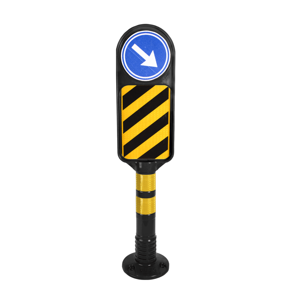 Esnek Refüj Başı Levhaları 85 cm x95 cm Siyah