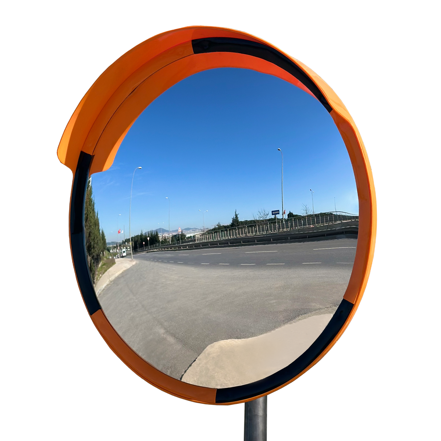 Otopark Giriş Çıkış Aynası Güvenlik Aynası Bombeli Trafik Güvenlik Aynası 80 cm