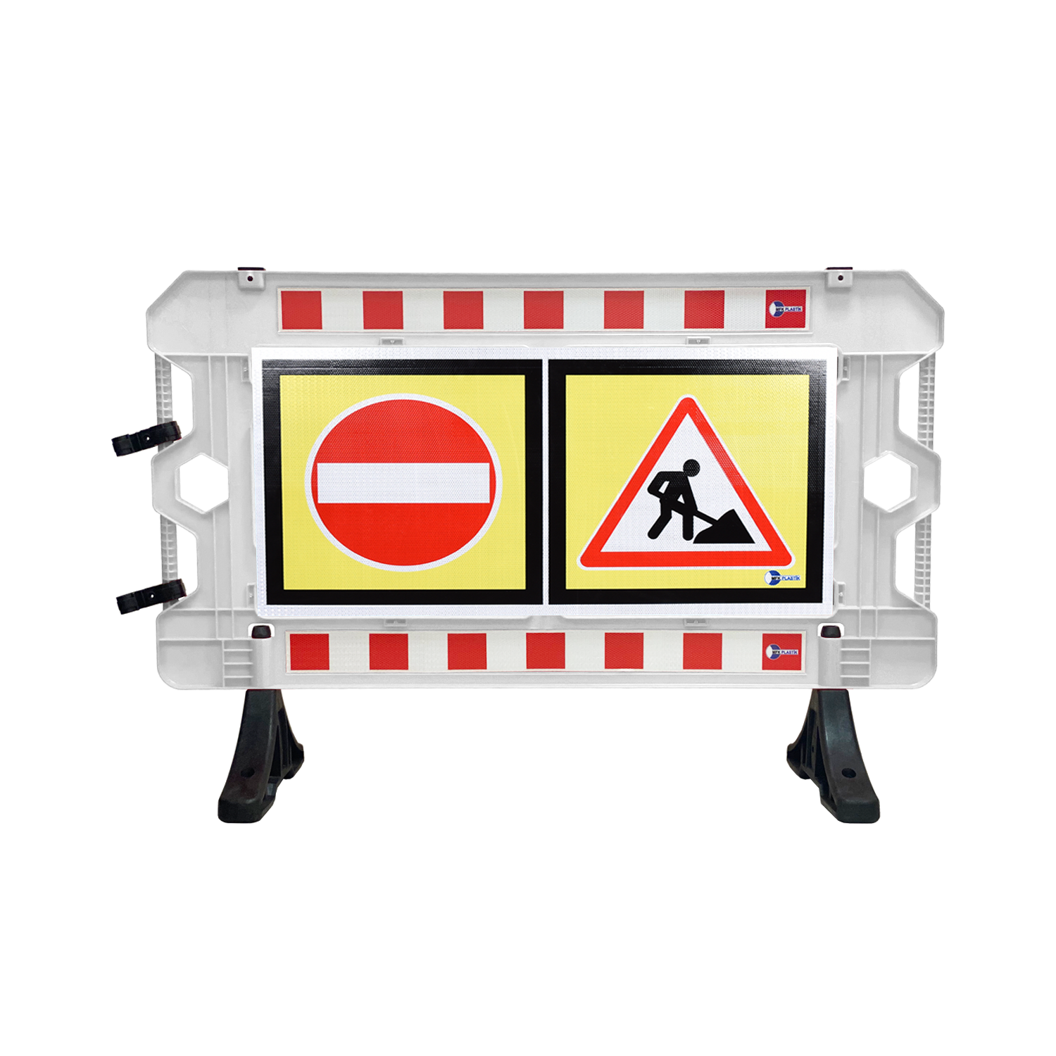 Güvenlik Barikatları 100x150 cm  Beyaz  (Baskılı)