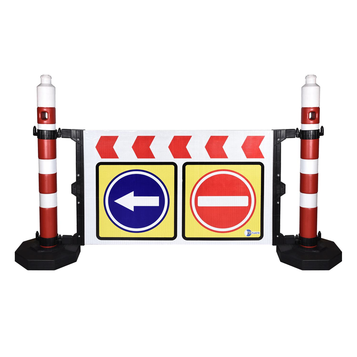 Levhalı Dikme Bariyer 75 x 120 cm