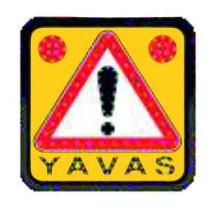 Trafikte Yavaş İşareti Uyarıcı AC Ledli Elektrikli Dikkat Yavaş Trafik Levhası