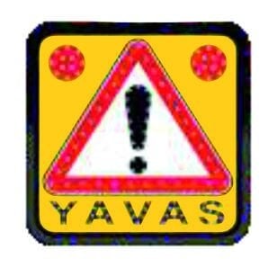 Trafikte Yavaş İşareti Uyarıcı AC Ledli Elektrikli Dikkat Yavaş Trafik Levhası