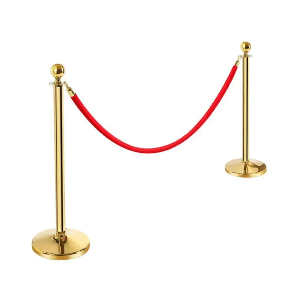 Pirinç Protokol Bariyeri Paslanmaz Yönlendirme Bariyeri Pirinç Bariyer