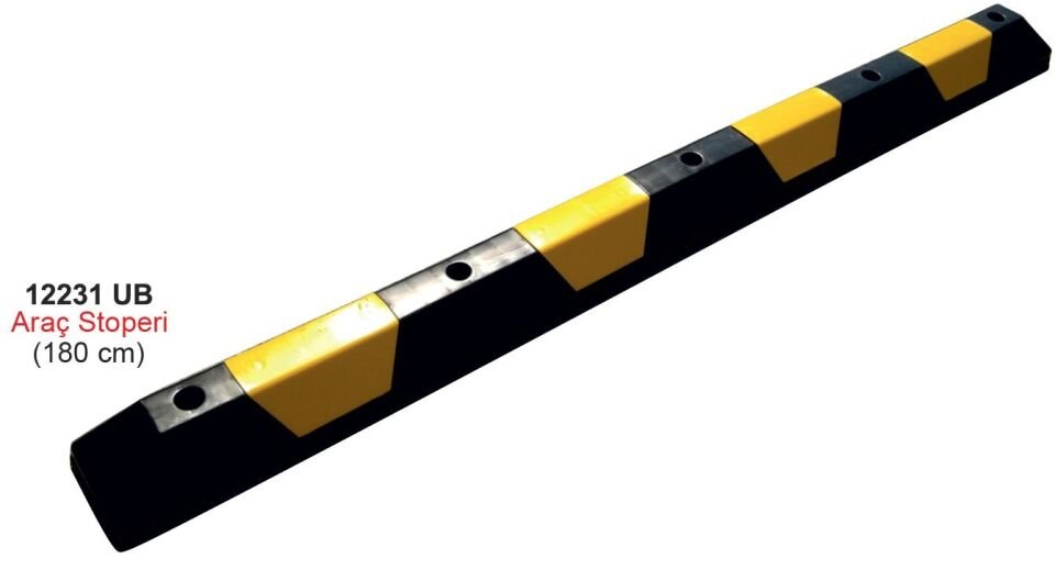 Kauçuk Stoper  Kauçuk Araç Durdurucu Kauçuk Otopark Stoperi 180 CM