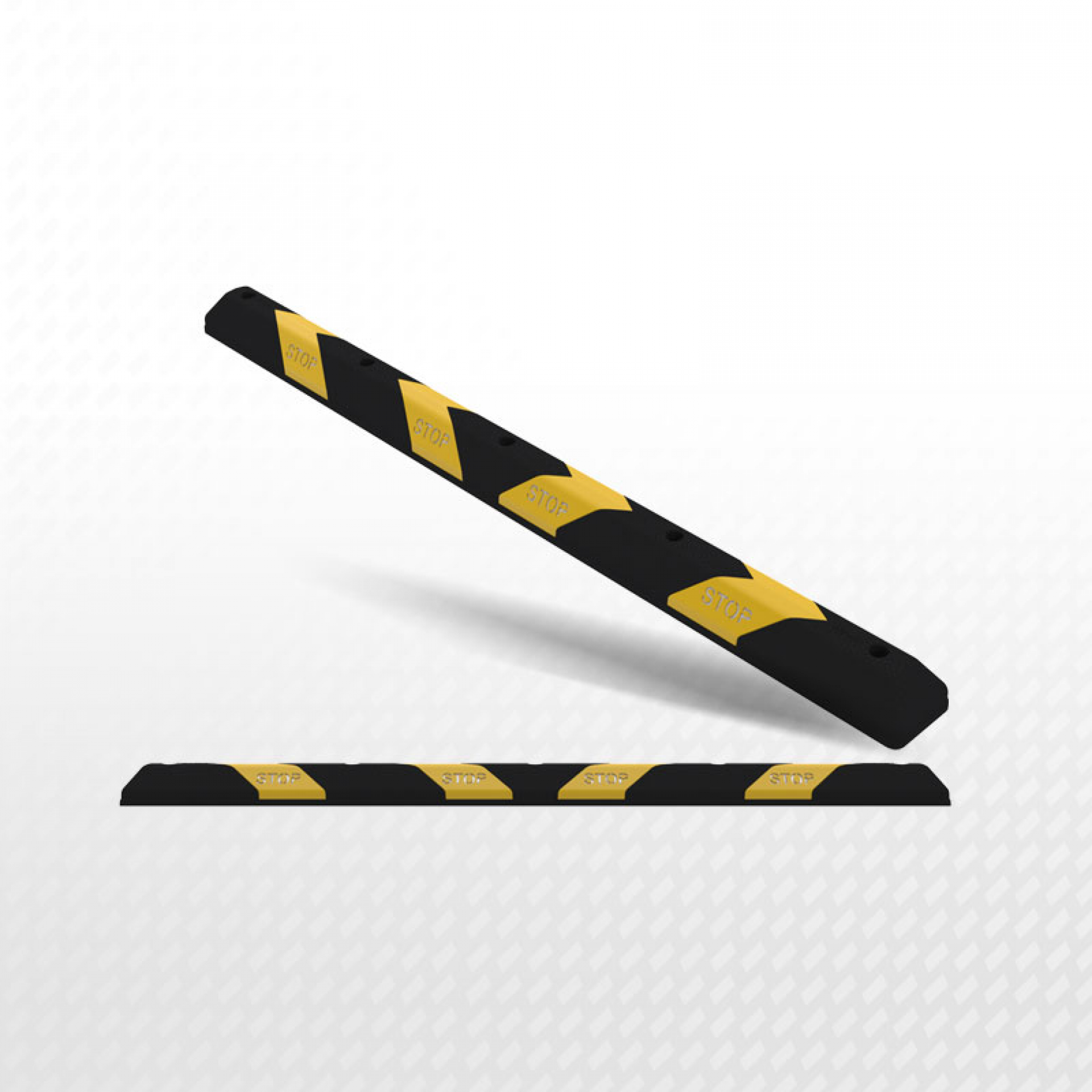 Kauçuk Stoper  Kauçuk Araç Durdurucu Kauçuk Otopark Stoperi 190 cm Siyah