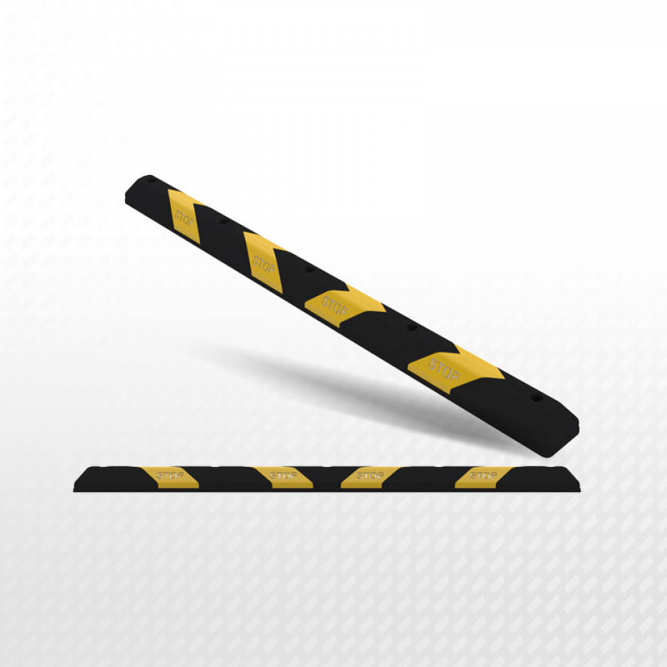 Kauçuk Stoper  Kauçuk Araç Durdurucu Kauçuk Otopark Stoperi 190 cm Siyah