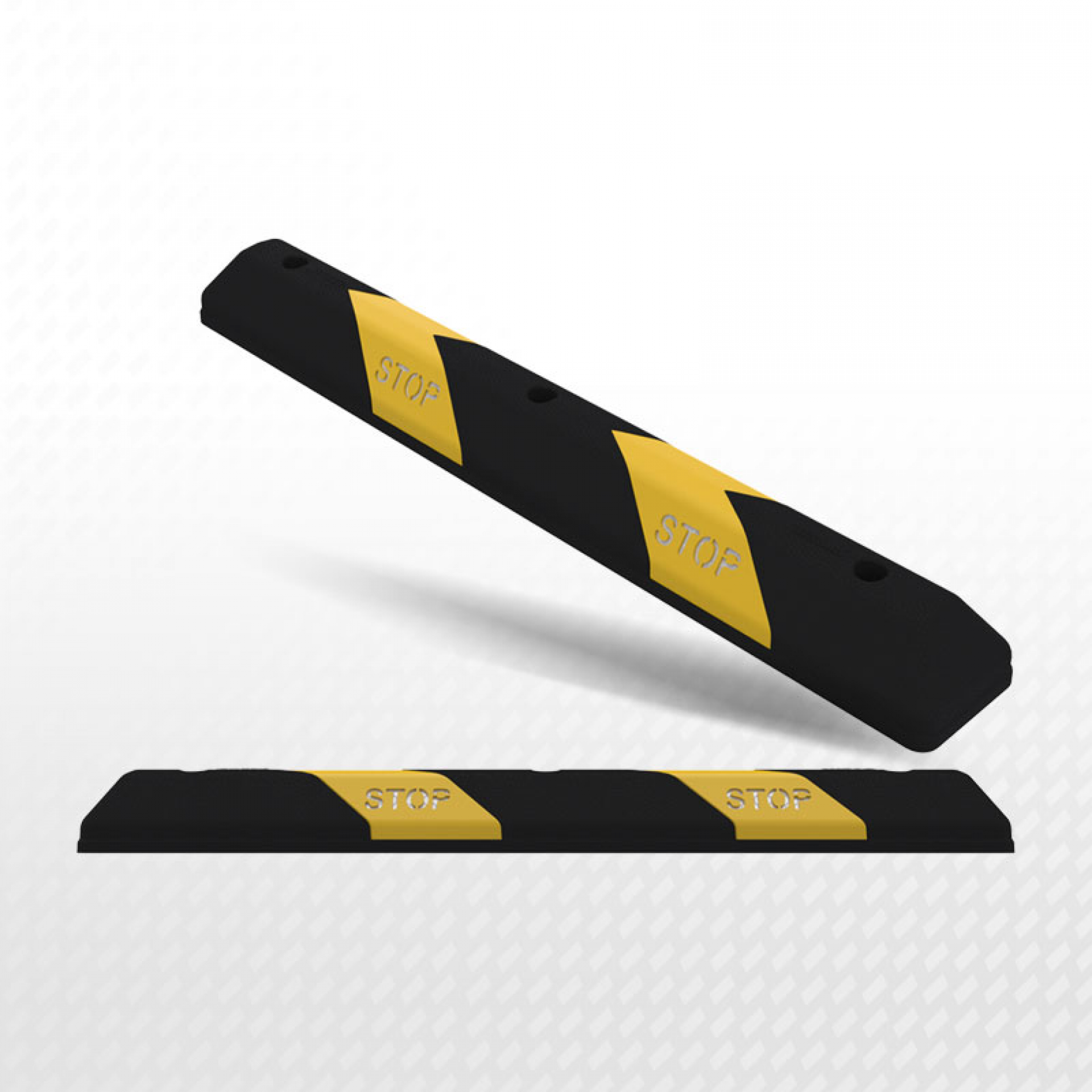 Kauçuk Stoper  Kauçuk Araç Durdurucu Kauçuk Otopark Stoperi 110 cm Siyah