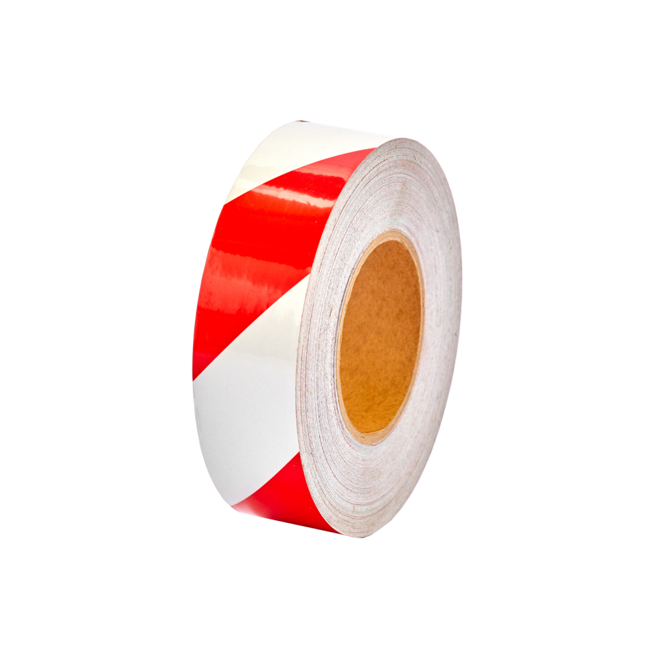 Reflektif Bant  Kırmızı Beyaz 46m (5cm)