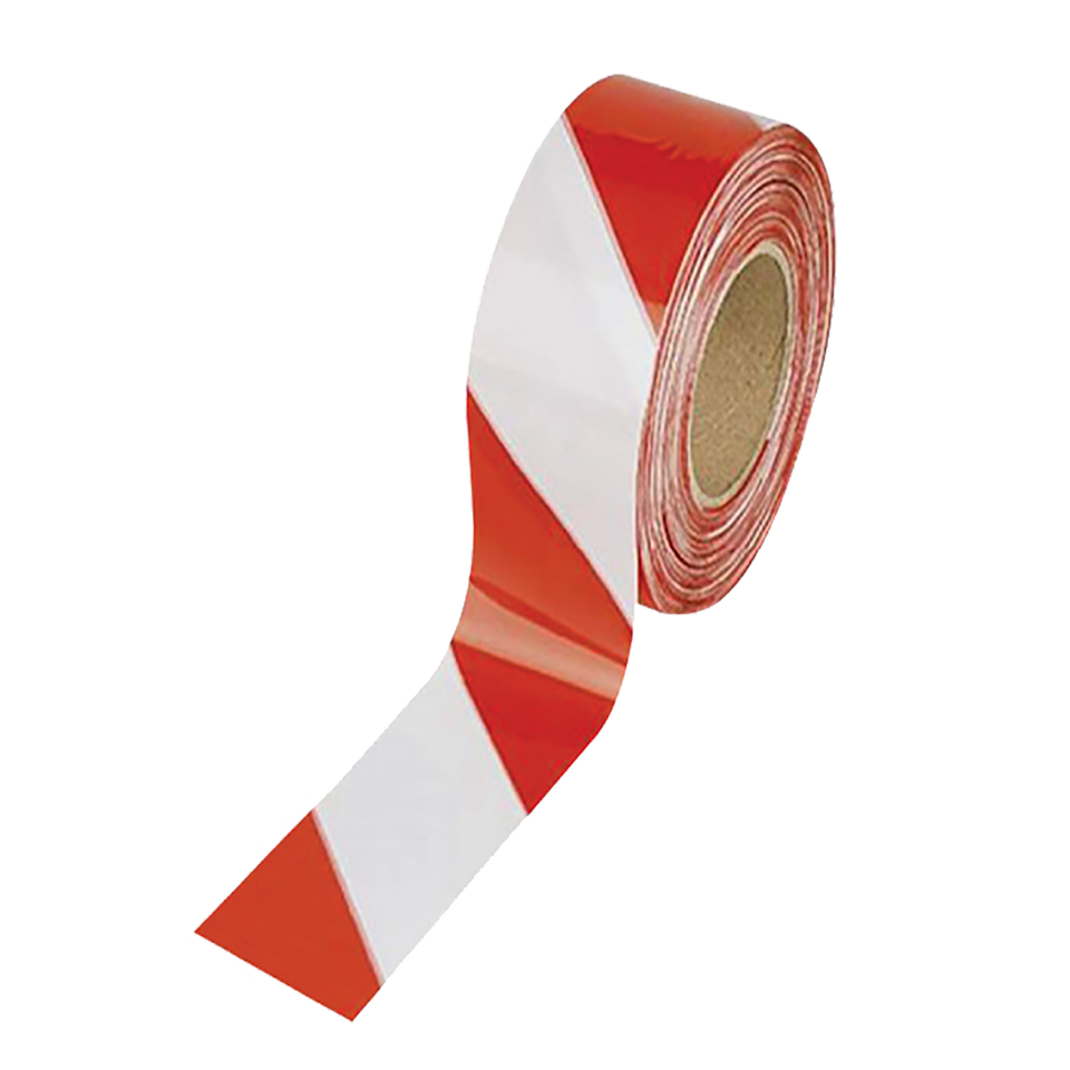 İkaz Şeridi Kırmızı Beyaz 500m