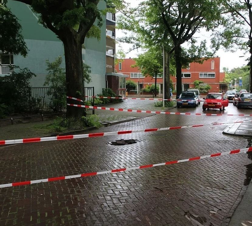 İkaz Şeridi Sarı Siyah 500m