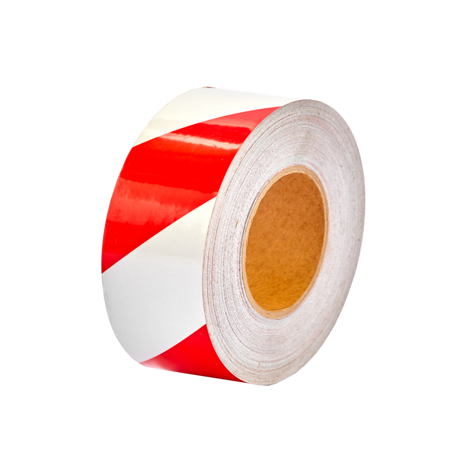 Reflektif Bant  Kırmızı Beyaz 46m (10cm)