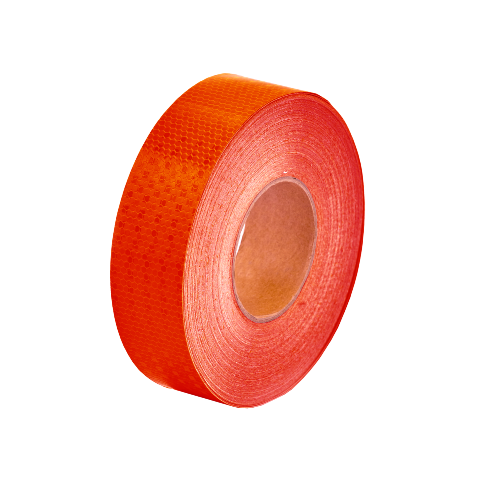 Reflektif Bant   46 m (5 cm)  Kırmızı Petekli