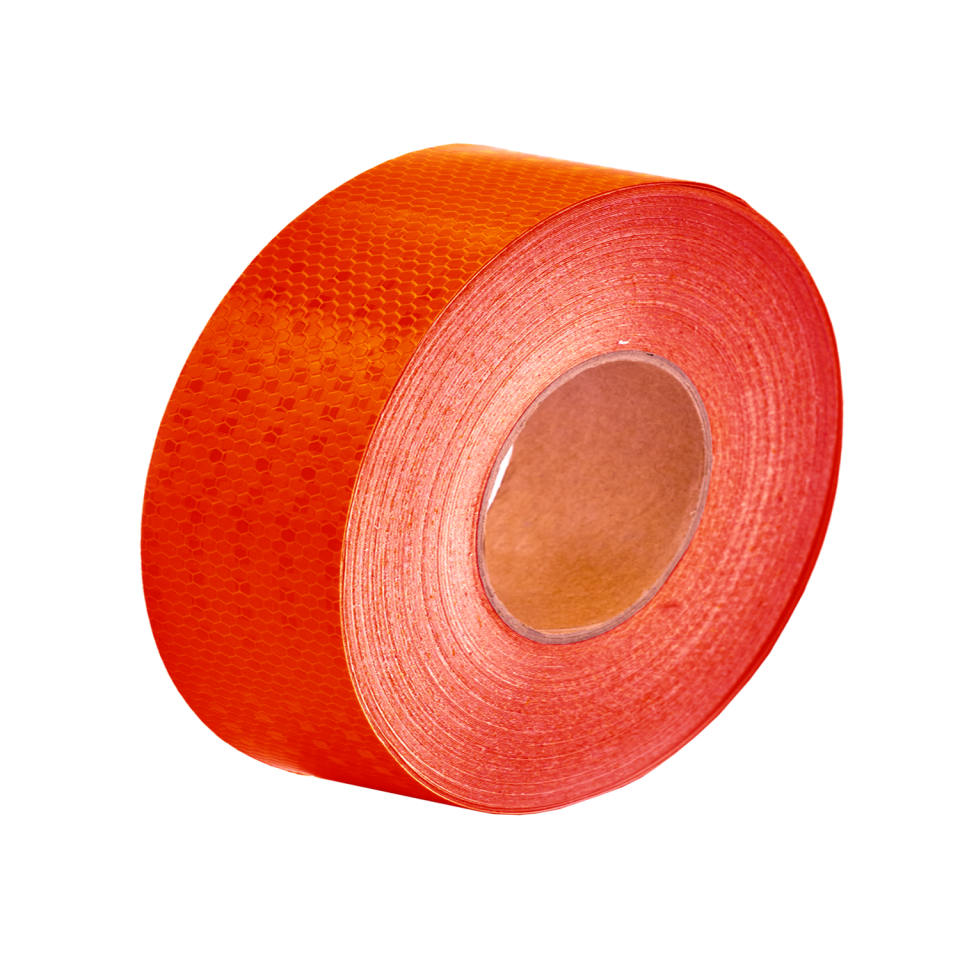 Reflektif Bant   46m (10 cm)  Kırmızı  Petekli